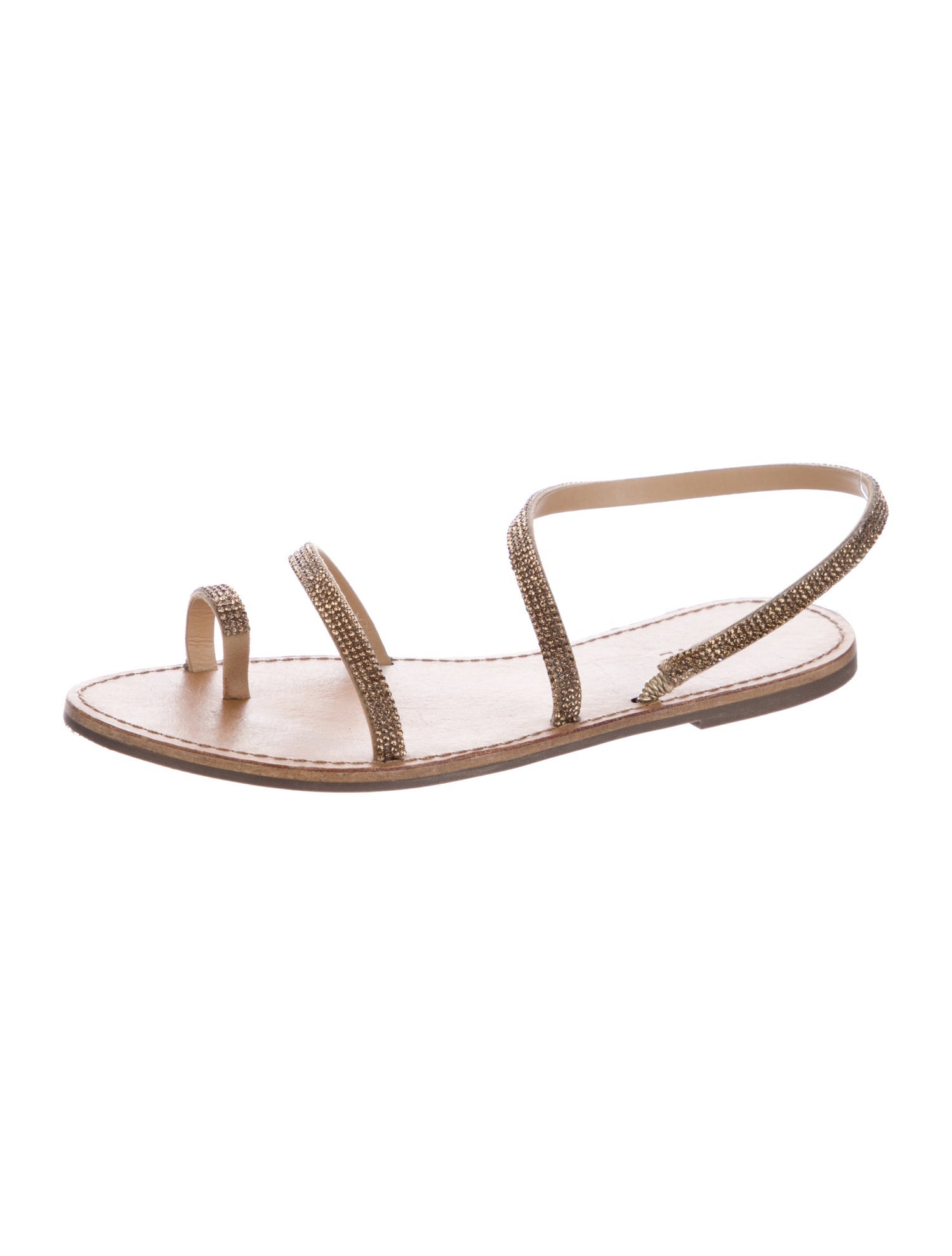 Schutz Leather Slingback Sandals